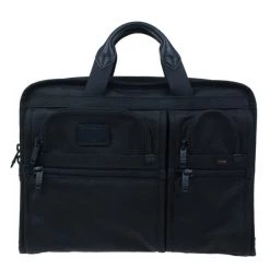 Tumi Black Alpha T-Pass Expandable Laptop Briefcase For Women
